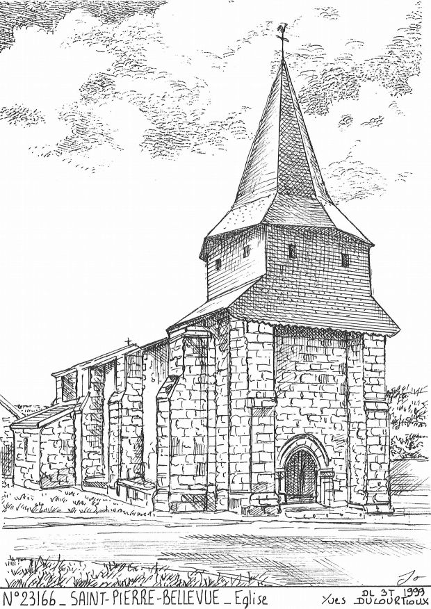 N 23166 - ST PIERRE BELLEVUE - église